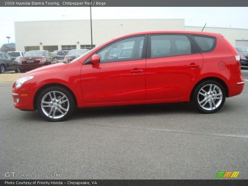  2009 Elantra Touring Chilipepper Red