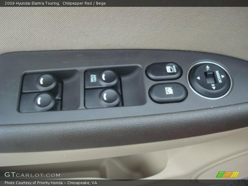 Chilipepper Red / Beige 2009 Hyundai Elantra Touring