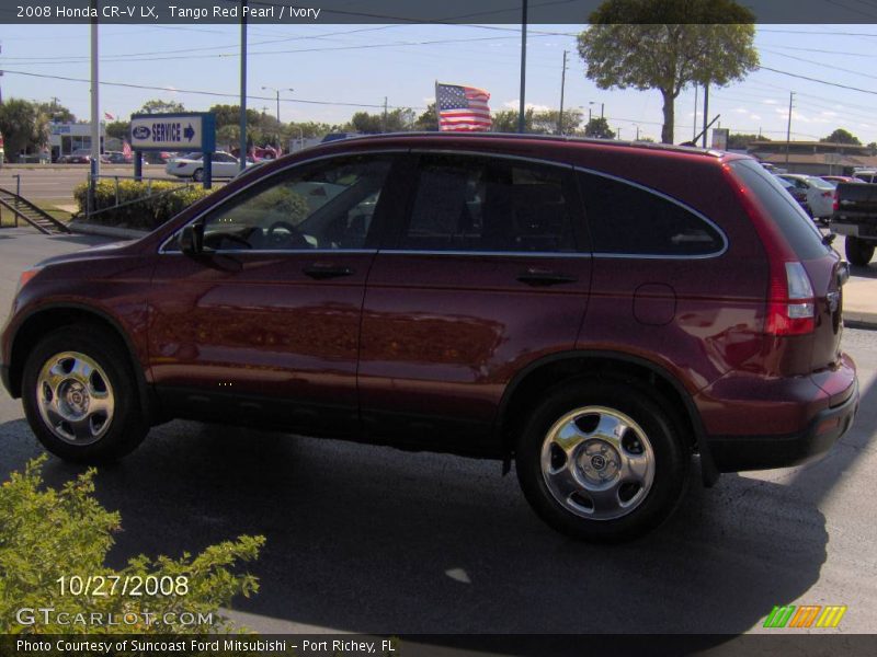 Tango Red Pearl / Ivory 2008 Honda CR-V LX