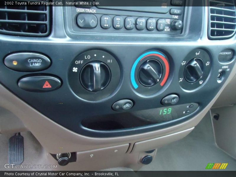 Controls of 2002 Tundra Regular Cab