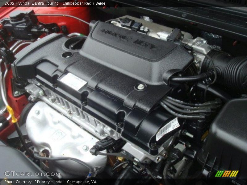  2009 Elantra Touring Engine - 2.0 Liter DOHC 16-Valve CVVT 4 Cylinder