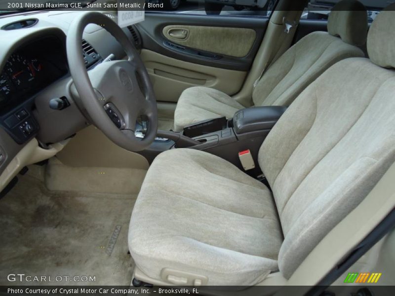 Sunlit Sand Metallic / Blond 2001 Nissan Maxima GLE