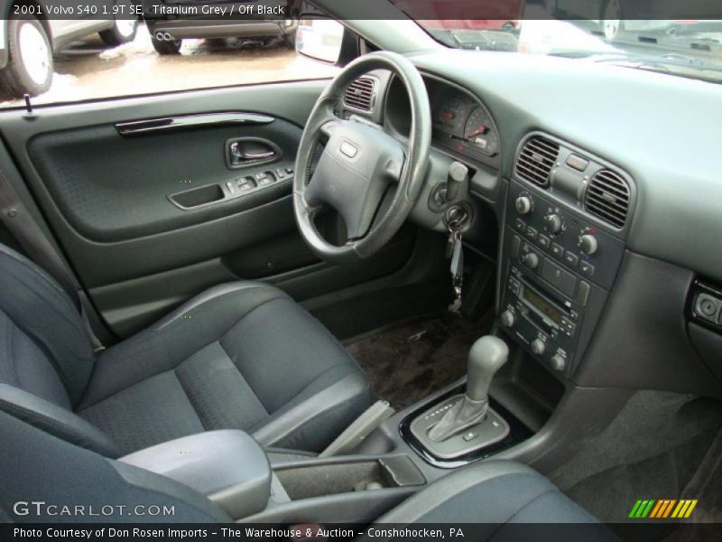 Titanium Grey / Off Black 2001 Volvo S40 1.9T SE