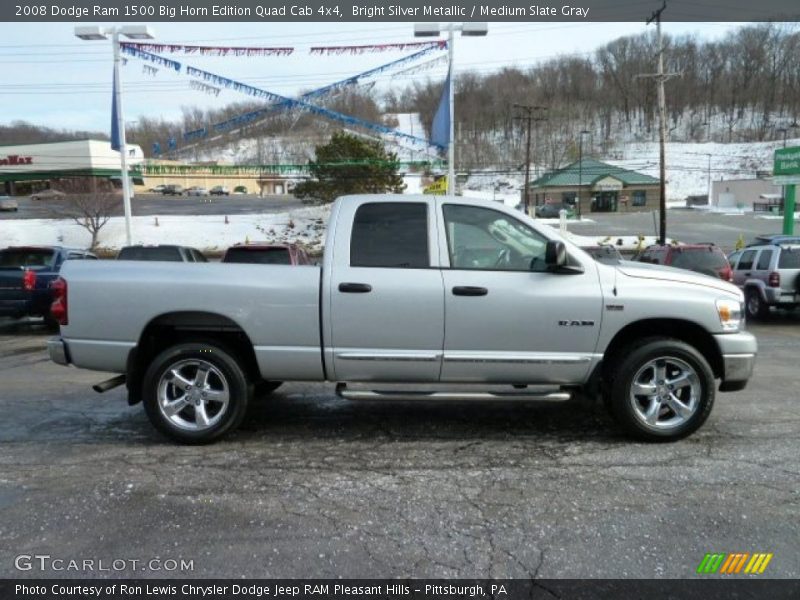 Bright Silver Metallic / Medium Slate Gray 2008 Dodge Ram 1500 Big Horn Edition Quad Cab 4x4