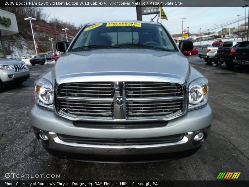 Bright Silver Metallic / Medium Slate Gray 2008 Dodge Ram 1500 Big Horn Edition Quad Cab 4x4