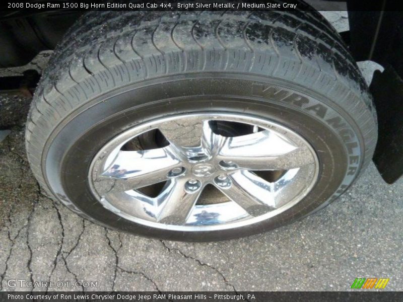 Bright Silver Metallic / Medium Slate Gray 2008 Dodge Ram 1500 Big Horn Edition Quad Cab 4x4