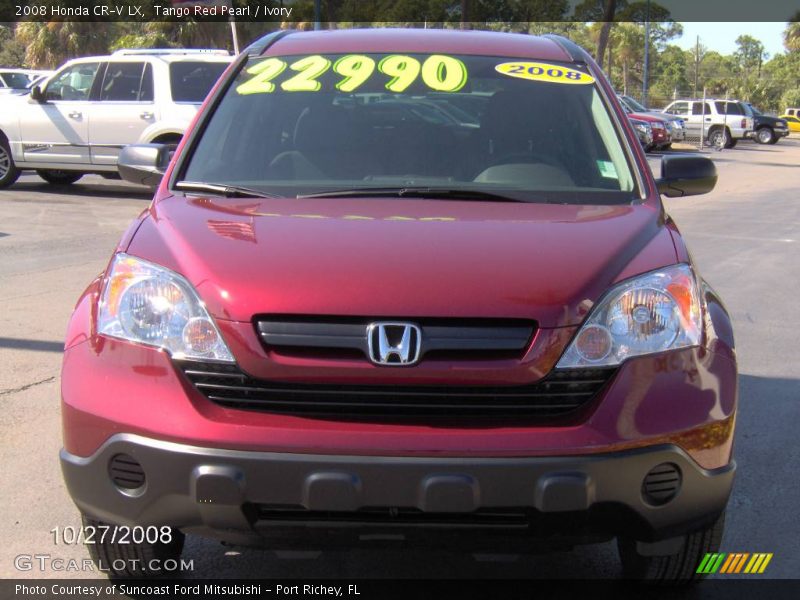 Tango Red Pearl / Ivory 2008 Honda CR-V LX