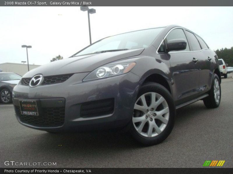Galaxy Gray Mica / Black 2008 Mazda CX-7 Sport
