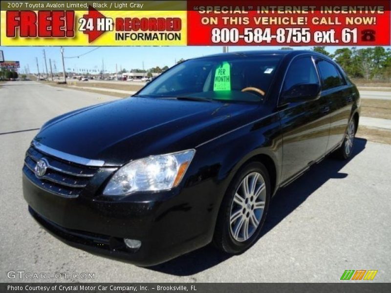 Black / Light Gray 2007 Toyota Avalon Limited