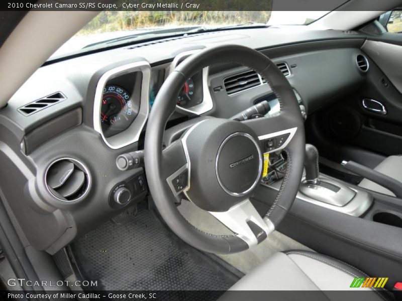 Cyber Gray Metallic / Gray 2010 Chevrolet Camaro SS/RS Coupe