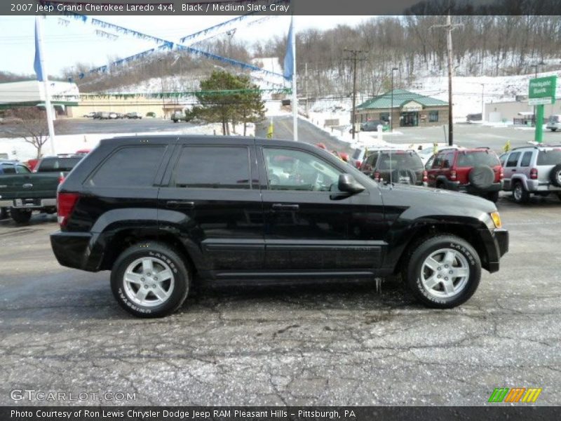 Black / Medium Slate Gray 2007 Jeep Grand Cherokee Laredo 4x4