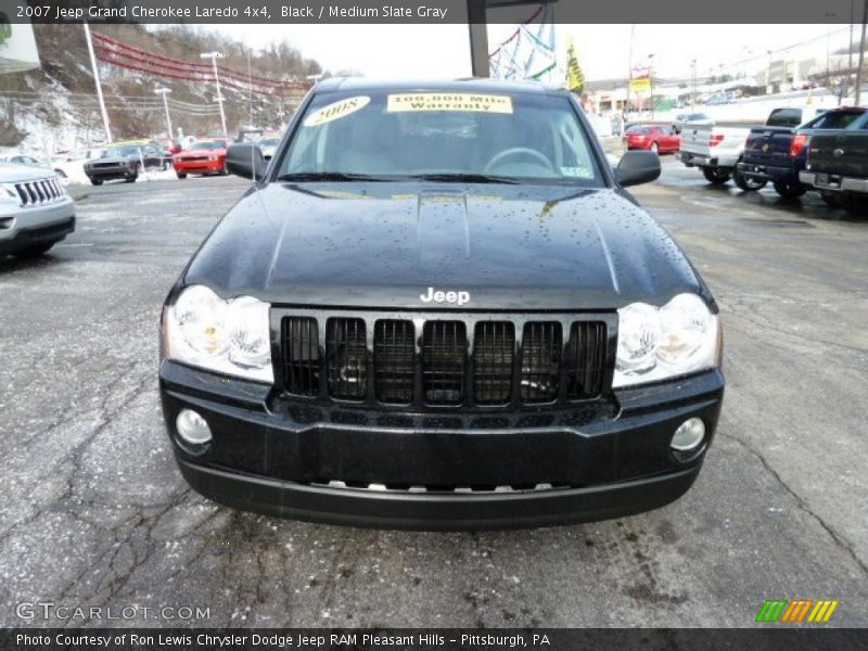 Black / Medium Slate Gray 2007 Jeep Grand Cherokee Laredo 4x4