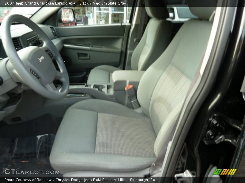 Black / Medium Slate Gray 2007 Jeep Grand Cherokee Laredo 4x4