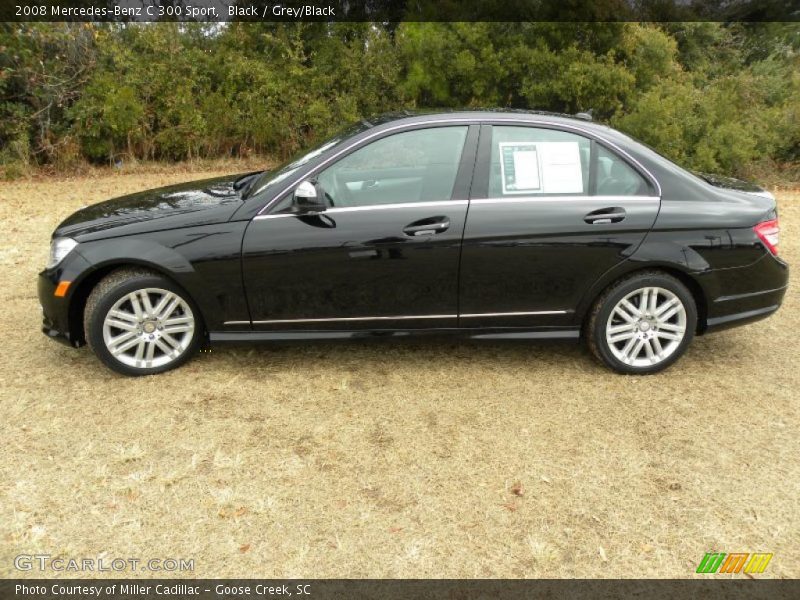 Black / Grey/Black 2008 Mercedes-Benz C 300 Sport