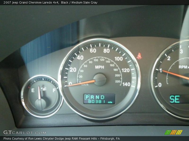 Black / Medium Slate Gray 2007 Jeep Grand Cherokee Laredo 4x4