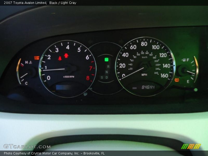 Black / Light Gray 2007 Toyota Avalon Limited