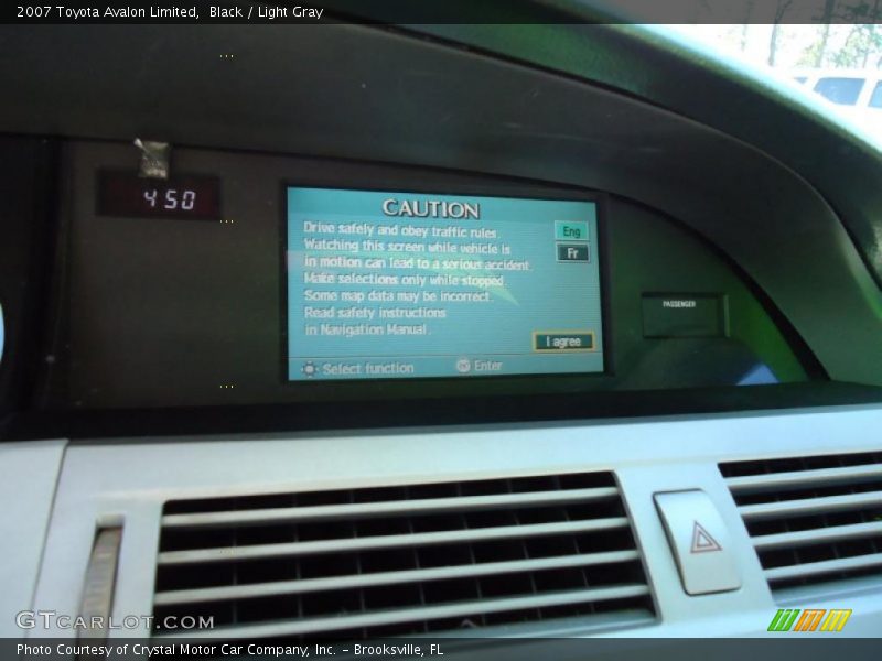 Black / Light Gray 2007 Toyota Avalon Limited