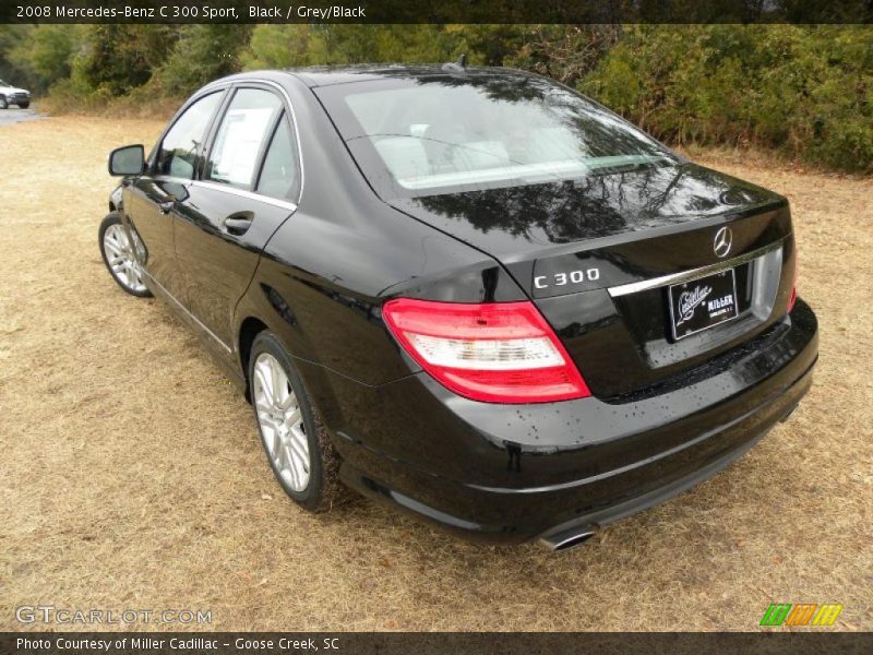 Black / Grey/Black 2008 Mercedes-Benz C 300 Sport