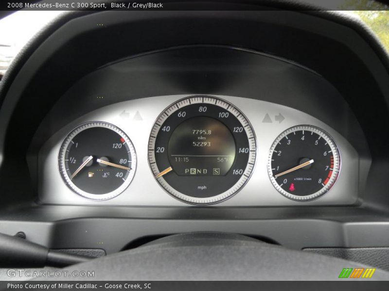 Black / Grey/Black 2008 Mercedes-Benz C 300 Sport