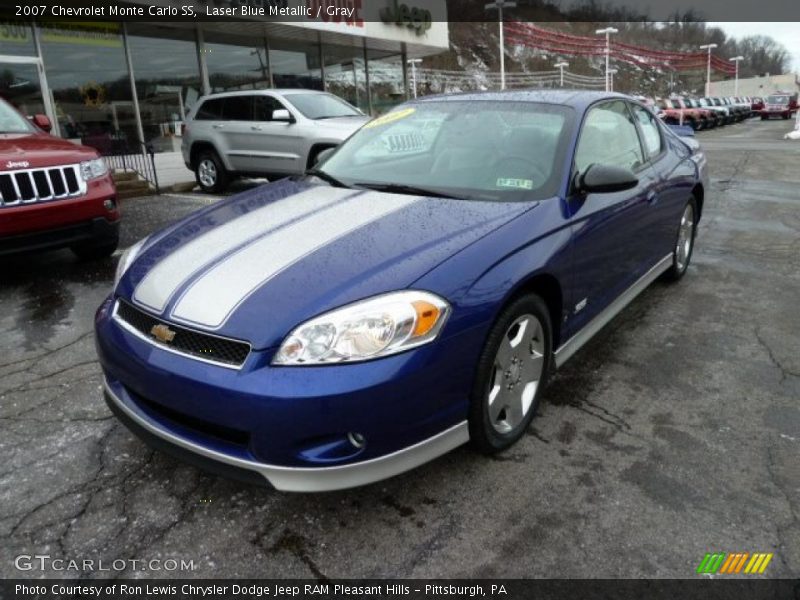 Laser Blue Metallic / Gray 2007 Chevrolet Monte Carlo SS