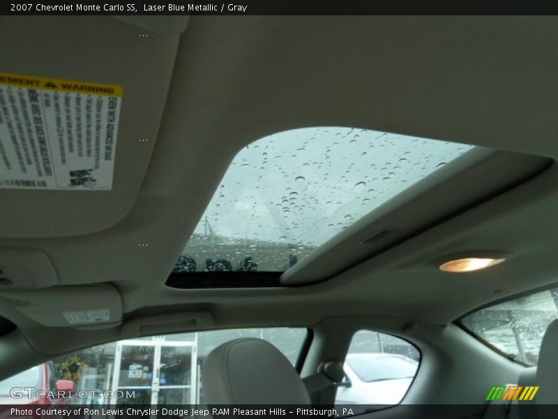 Laser Blue Metallic / Gray 2007 Chevrolet Monte Carlo SS