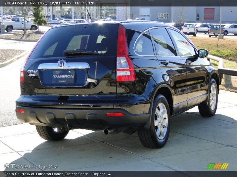 Crystal Black Pearl / Black 2009 Honda CR-V EX-L