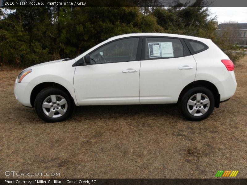 Phantom White / Gray 2010 Nissan Rogue S