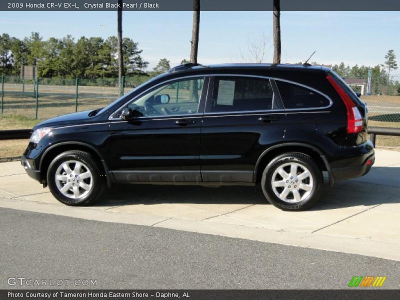 Crystal Black Pearl / Black 2009 Honda CR-V EX-L