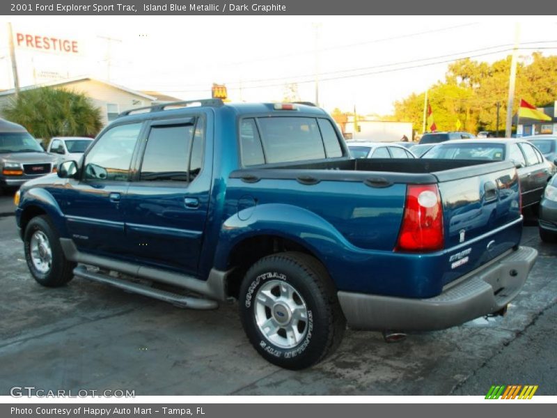 Island Blue Metallic / Dark Graphite 2001 Ford Explorer Sport Trac