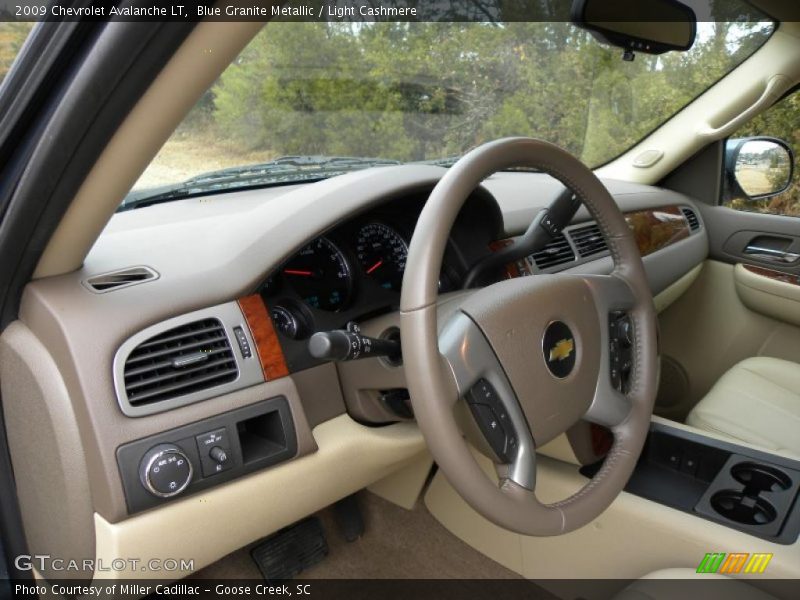 Blue Granite Metallic / Light Cashmere 2009 Chevrolet Avalanche LT
