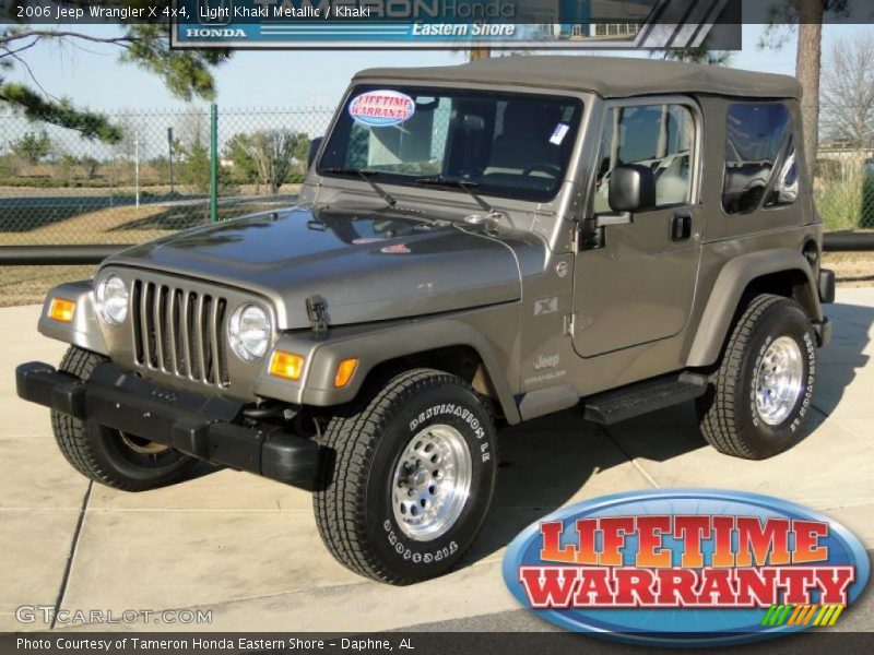 Light Khaki Metallic / Khaki 2006 Jeep Wrangler X 4x4