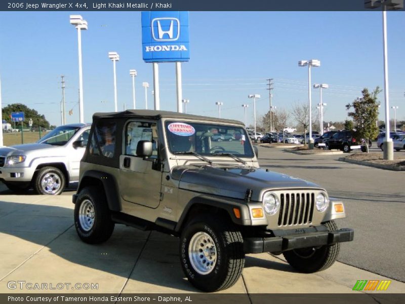 Light Khaki Metallic / Khaki 2006 Jeep Wrangler X 4x4