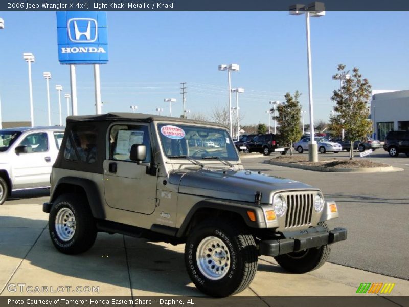 Light Khaki Metallic / Khaki 2006 Jeep Wrangler X 4x4