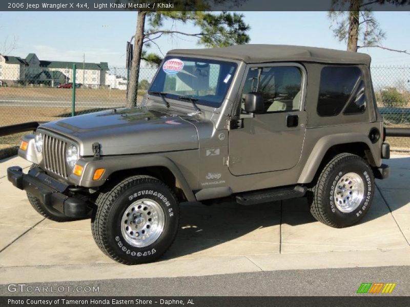 Light Khaki Metallic / Khaki 2006 Jeep Wrangler X 4x4