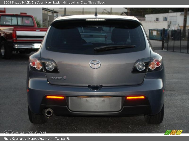 Metropolitan Gray Mica / Black 2008 Mazda MAZDA3 s Sport Hatchback