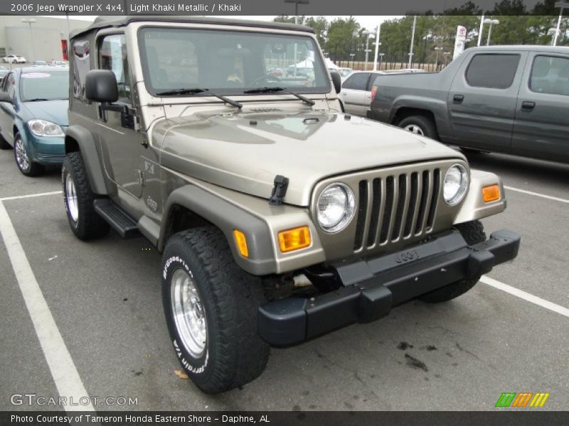 Light Khaki Metallic / Khaki 2006 Jeep Wrangler X 4x4