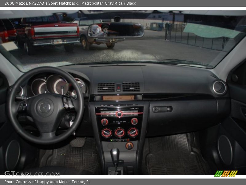 Metropolitan Gray Mica / Black 2008 Mazda MAZDA3 s Sport Hatchback