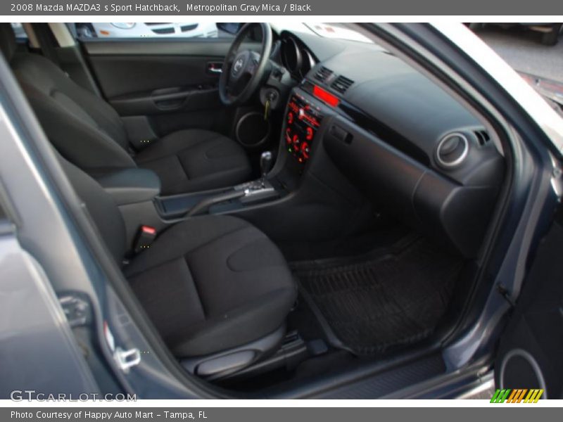 Metropolitan Gray Mica / Black 2008 Mazda MAZDA3 s Sport Hatchback