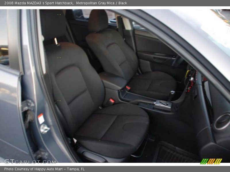 Metropolitan Gray Mica / Black 2008 Mazda MAZDA3 s Sport Hatchback
