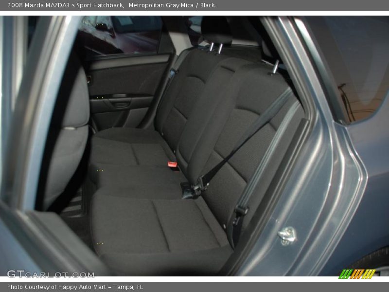Metropolitan Gray Mica / Black 2008 Mazda MAZDA3 s Sport Hatchback