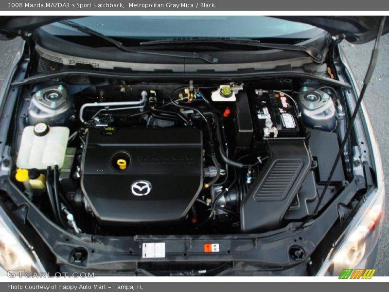 Metropolitan Gray Mica / Black 2008 Mazda MAZDA3 s Sport Hatchback