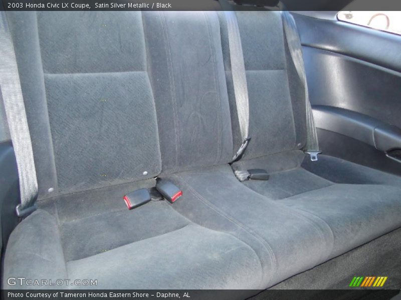 Satin Silver Metallic / Black 2003 Honda Civic LX Coupe