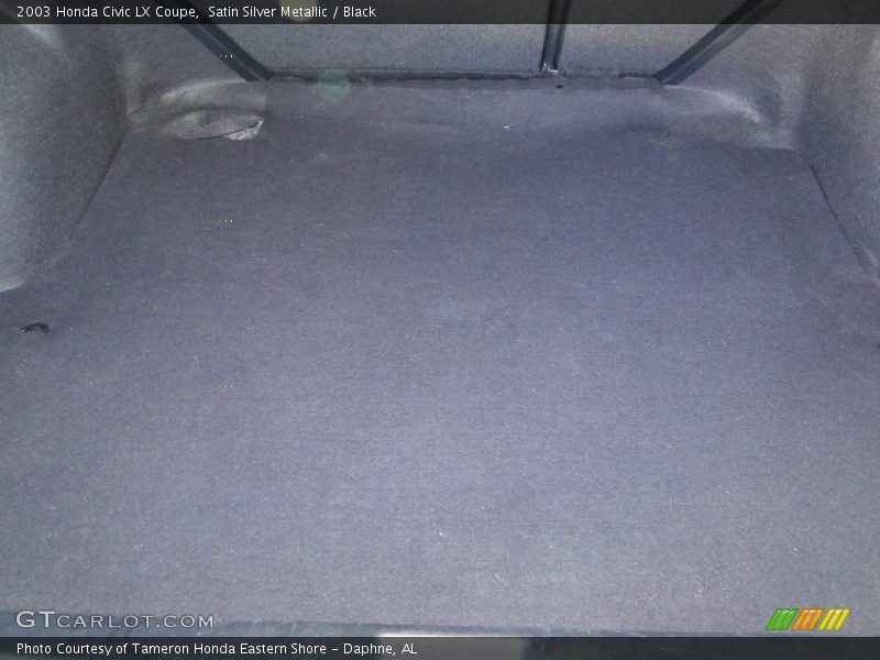 Satin Silver Metallic / Black 2003 Honda Civic LX Coupe