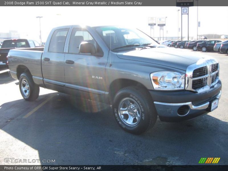 Mineral Gray Metallic / Medium Slate Gray 2008 Dodge Ram 1500 SXT Quad Cab
