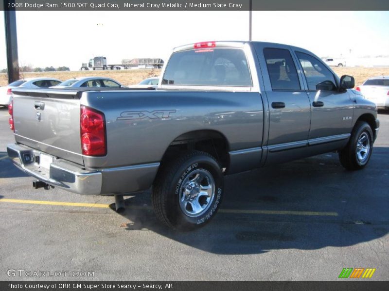 Mineral Gray Metallic / Medium Slate Gray 2008 Dodge Ram 1500 SXT Quad Cab