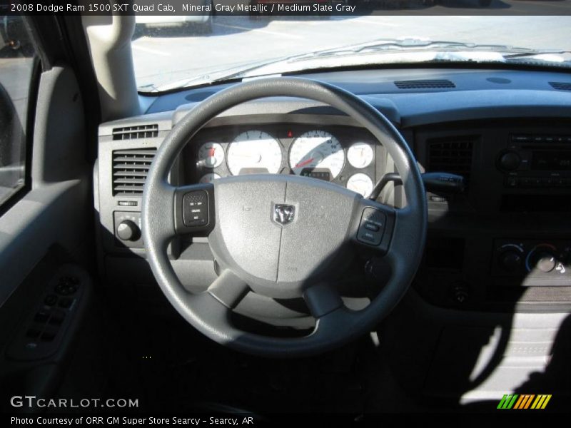 Mineral Gray Metallic / Medium Slate Gray 2008 Dodge Ram 1500 SXT Quad Cab