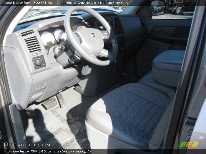 Mineral Gray Metallic / Medium Slate Gray 2008 Dodge Ram 1500 SXT Quad Cab