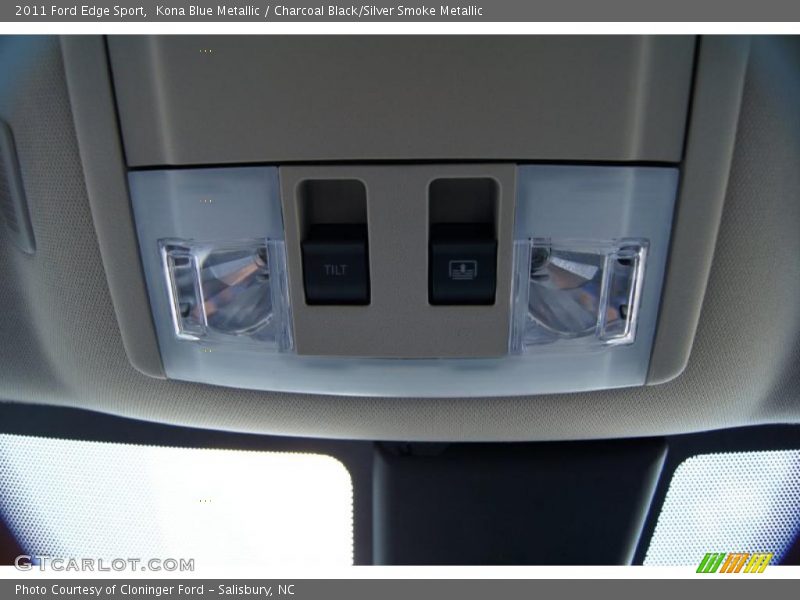 Kona Blue Metallic / Charcoal Black/Silver Smoke Metallic 2011 Ford Edge Sport