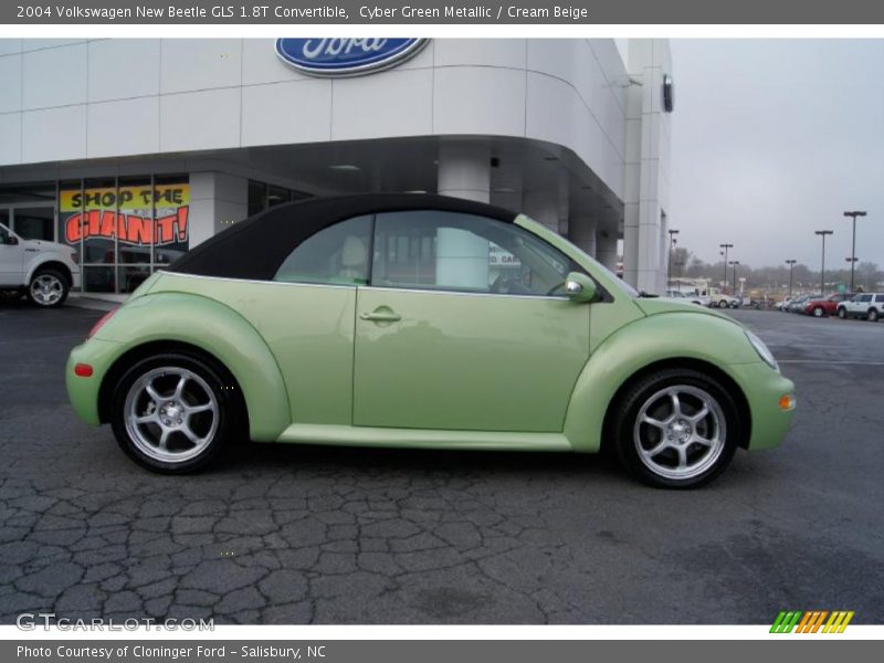 Cyber Green Metallic / Cream Beige 2004 Volkswagen New Beetle GLS 1.8T Convertible