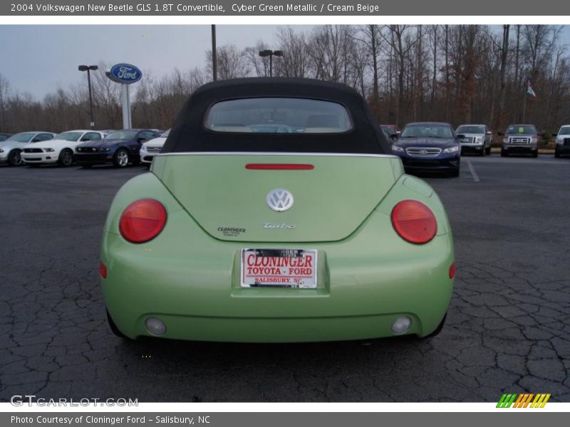 Cyber Green Metallic / Cream Beige 2004 Volkswagen New Beetle GLS 1.8T Convertible